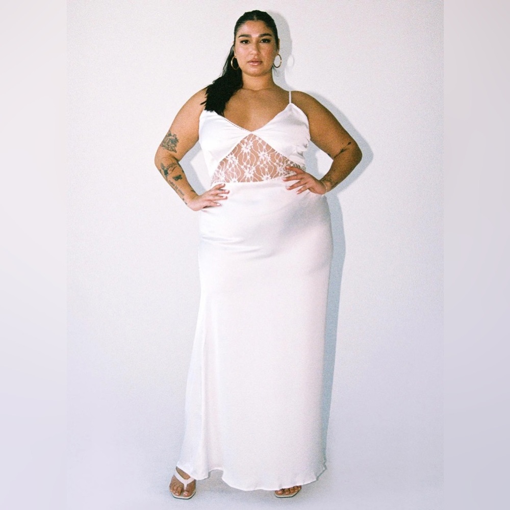 Princess Polly Roselle Maxi Dress White Curve